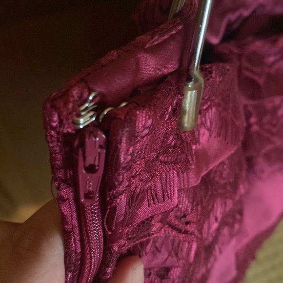 BHWM BEAUTIFUL SATIN&LACE BUSTIER TOP GREAT CONDITION WITH REMOVABLE STRAPS - Picture 4 of 6